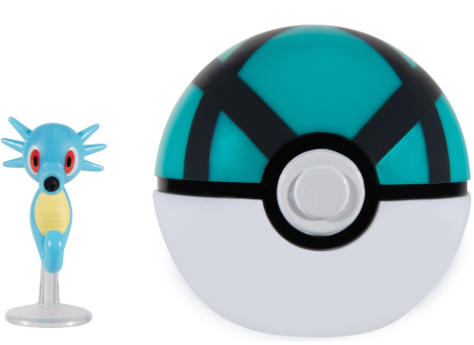 POKEMON CLIP'N'GO HORSEA + NET BALL