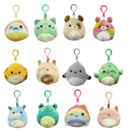 SQUISHMALLOWS 3.5 INCH CLIPS ASSORTED 