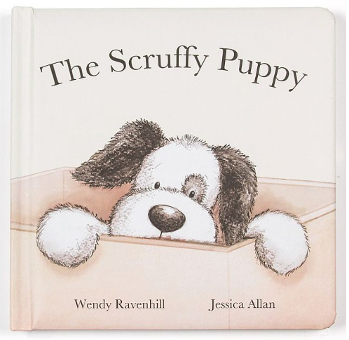 JELLY CAT SCRUFFY PUPPY BOOK 