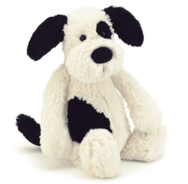 BASHFUL BLACK & CREAM PUPPY LITTLE (SML)