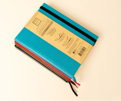 PAPER SAVER CLASSIC REUSABLE NOTEOOK COVER - OCEAN TEAL 