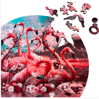 FLAMINGO WOOODEN PUZZLE