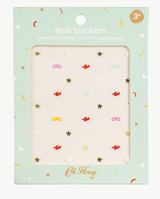 OH FLOSSY NAIL STICKERS SUPERHERO [DN:SUPERHERO]