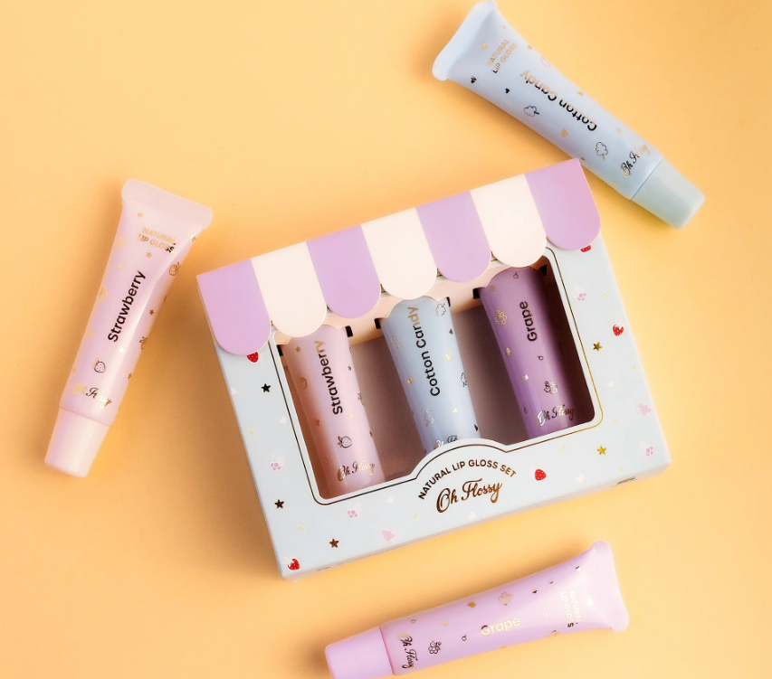 OH FLOSSY NATURAL LIP GLOSS SET