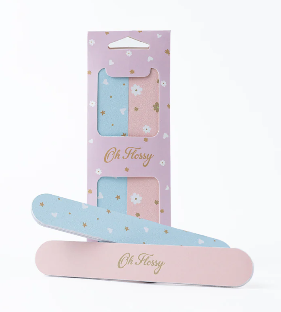 OH FLOSSY KIDS NAIL FILES 2 PACK