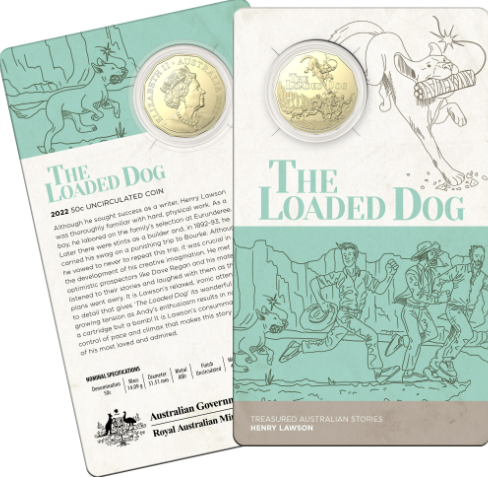 COIN PACK 50CENT UNC 2022 THE LOADED DOG