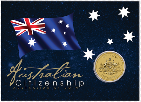 ROYAL AUSTRALIAN MINT AUSTRALIAN CITIZENSHIP $1 COIN 2024