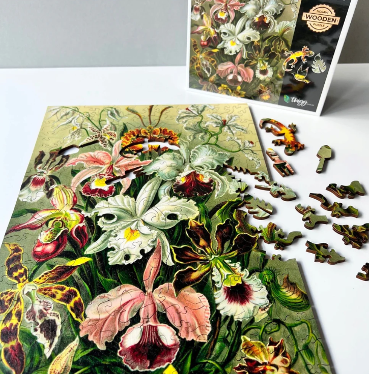 TWIGG PUZZLES ERNST HAECKEL ORCHIDS WOODEN PUZZLE