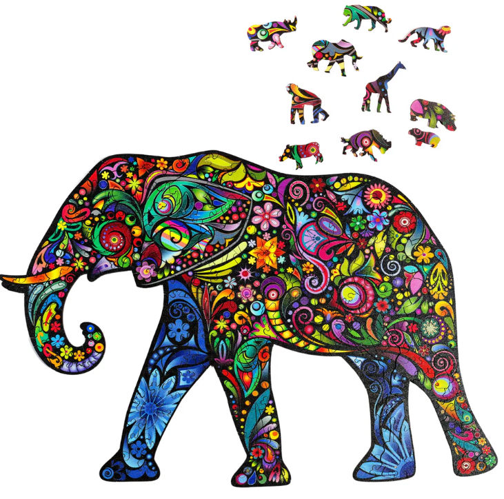 TWIGG PUZZLES ELLIE ELEPHANT WOODEN PUZZLE